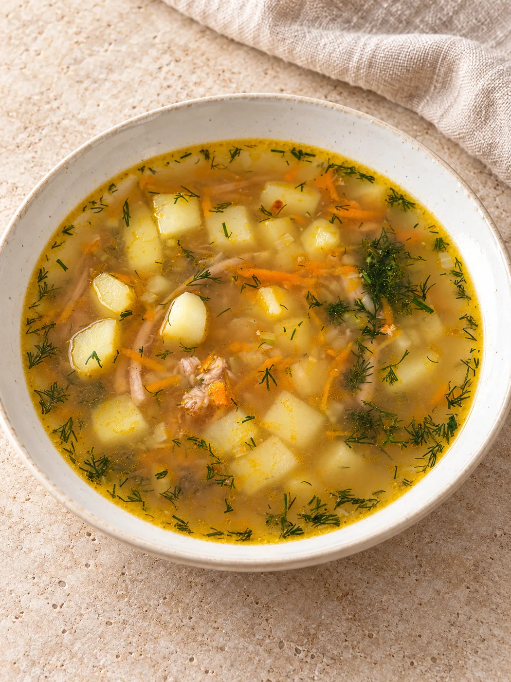 Суп с индейкой и овощами
